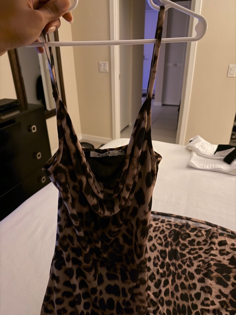 Leopard maxi dress